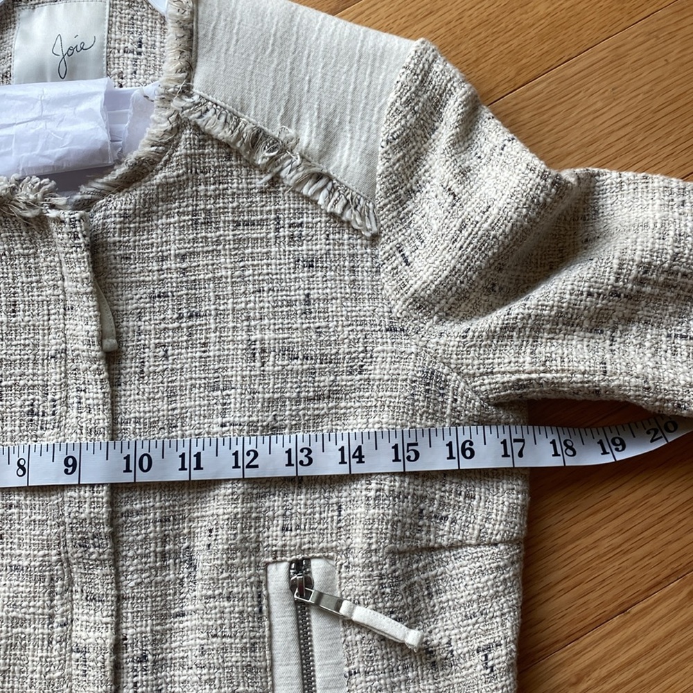 Joie Tweed Jacket Blazer NEW XS Chanel Style - Picture 12 of 14